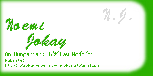 noemi jokay business card